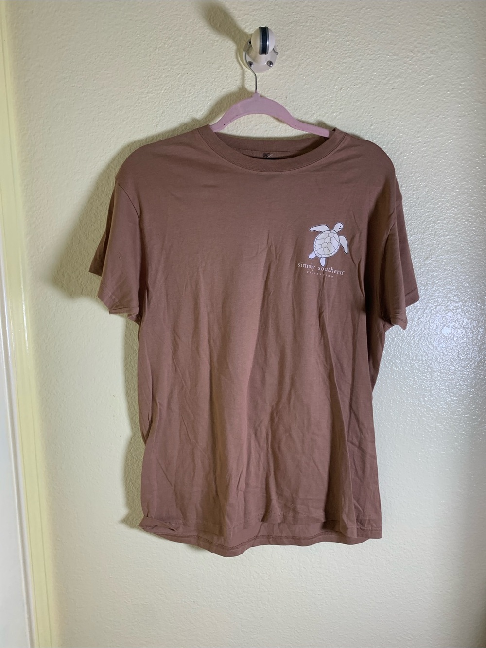 NWOT Simply Southern Brown Tee, Size M